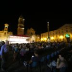 La piazza di Castel San Pietro